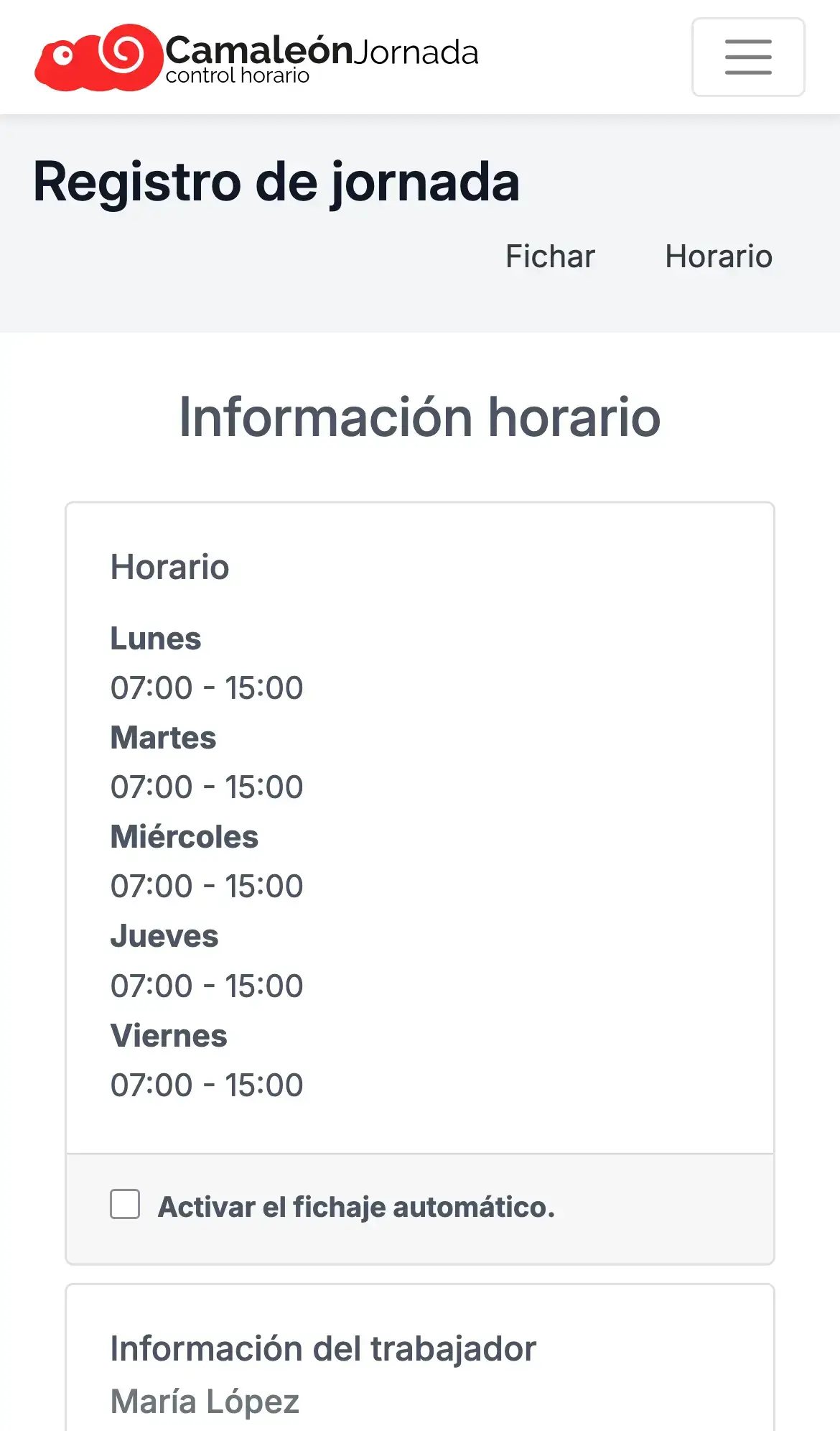 Perfil del trabajdor